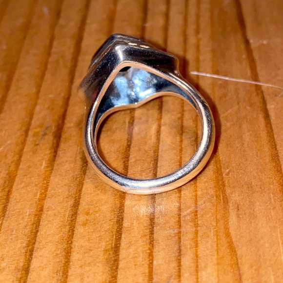 Rare James Avery Garnet gold and silver ring - Picture 2 of 5